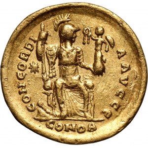 Cesarstwo Rzymskie, Teodozjusz II 408-450, solidus, Konstantynopol