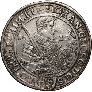 Germany, Saxony, Johann Georg I and August, Thaler 1612, Dresden