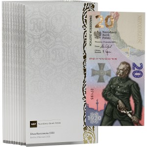 III RP, zestaw 10 x 20 złotych 2020, Bitwa Warszawska 1920 - Józef Piłsudski