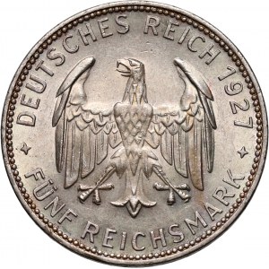 Niemcy, Republika Weimarska, 5 marek 1927 F, Stuttgart, Uniwersytet w Tybindze