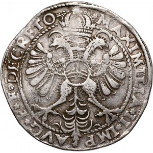 Niemcy, Kolonia, talar 1568, z tytulaturą Maksymiliana II