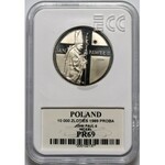 PRL, 10000 złotych 1989, Jan Paweł II, PRÓBA, nikiel