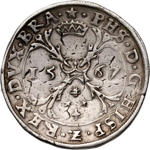 Belgia, Brabancja, Filip II, ecu 1567, Maastricht
