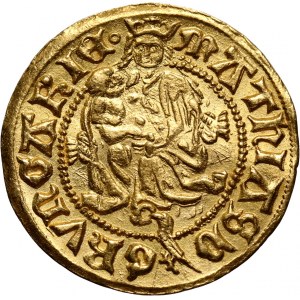 Hungary, Matthias Corvinus 1458-1490, Goldgulden, ND, Nagybanya