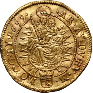 Hungary, Leopold I, Ducat 1699 KB, Kremnitz