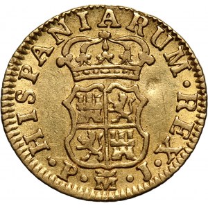 Hiszpania, Karol III, 1/2 escudo 1765, Madryt