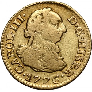 Spain, Charles III, 1/2 Escudo 1776, Madrid