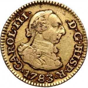 Spain, Charles III, 1/2 Escudo 1783, Madrid