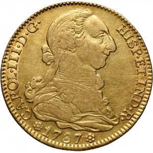 Spain, Charles III, 4 Escudos 1787, Seville