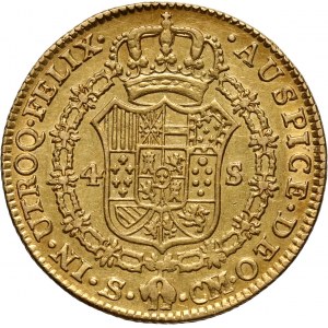Hiszpania, Karol III, 4 escudo 1787, Sewilla