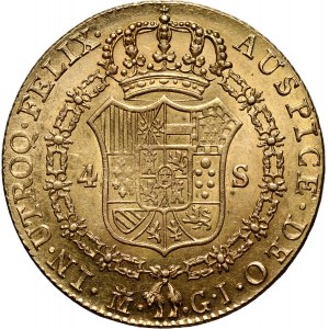 Hiszpania, Ferdynand VII, 4 escudos 1820, Madryt
