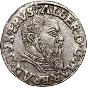 Prusy Książęce, Albert Hohenzollern, trojak 1543, Królewiec