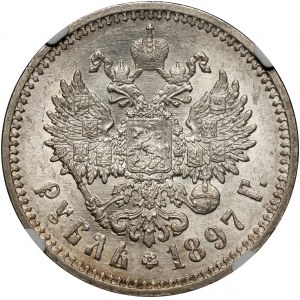 Russia, Nicholas II, Rouble 1897 (АГ), St. Petersburg