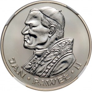 PRL, 100 złotych 1986, Valcambi, Jan Paweł II, stempel zwykły