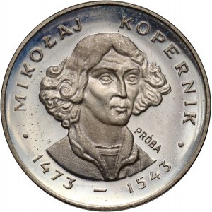 PRL, 100 złotych 1973, Kopernik - mała głowa, PRÓBA, srebro