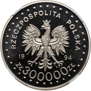 III RP, 300000 złotych 1994, Powstanie Warszawskie, PRÓBA, nikiel