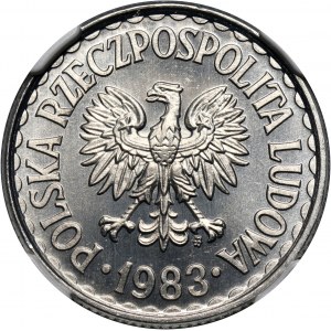 PRL, 1 złoty 1983, PROOFLIKE