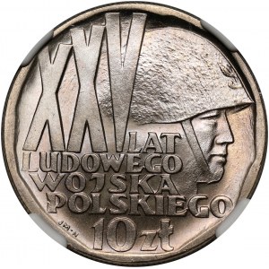 PRL, 10 złotych 1968, XXV Lat Ludowego Wojska Polskiego