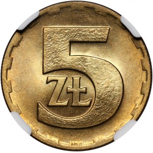 PRL, 5 złotych 1975