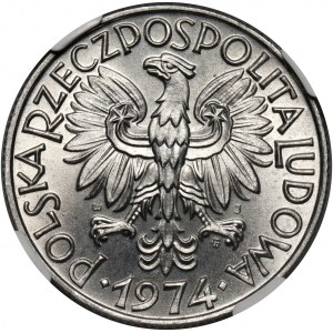 PRL, 5 złotych 1974, Rybak