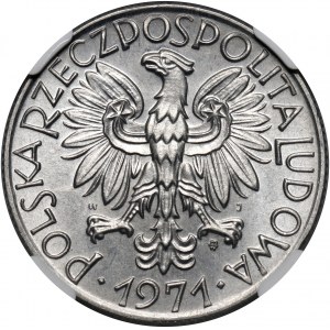 PRL, 5 złotych 1971, Rybak