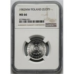 PRL, 1 złoty 1982, cienka data