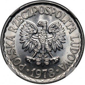 PRL, 1 złoty 1978, bez znaku