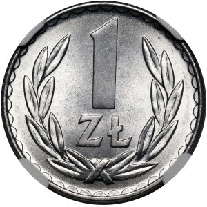 PRL, 1 złoty 1975, bez znaku mennicy