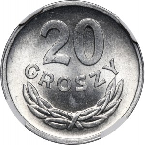 PRL, 20 groszy 1973, bez znaku mennicy