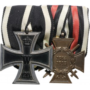 Germany, the Reich, double medal bar: EK2 1813/1914, EKT