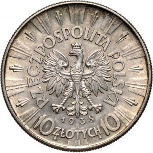 II RP, 10 złotych 1938, Warszawa, Józef Piłsudski