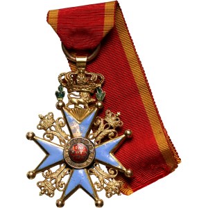Germany, Brunswick, Order of Henry the Lion, Knight's Cross I class with swords under the cross (Orden Heinrichs des Löwen)