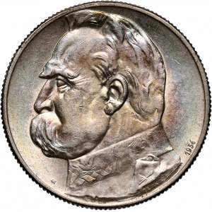 II RP, 5 złotych 1934 S, Warszawa, Józef Piłsudski - Orzeł Strzelecki