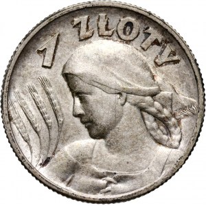 II RP, 1 złoty 1925, Londyn, Żniwiarka