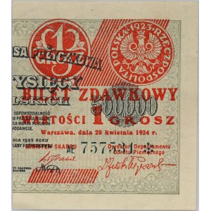 II RP, 1 grosz 28.04.1924, seria AE