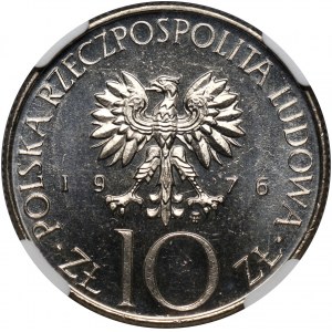 PRL, 10 złotych 1975, Adam Mickiewicz, PROOFLIKE