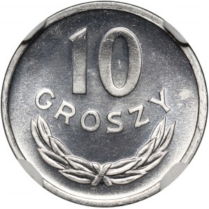 PRL, 10 groszy 1949, aluminium, PROOFLIKE