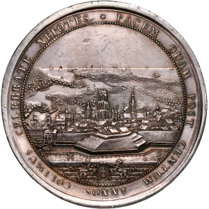 August III, medal z 1760 roku, 100-lecie Pokoju oliwskiego