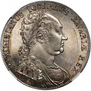 Germany, Bavaria, Maximilian I Joseph, Thaler 1818, Munich, Granting of the new Constitution