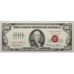 Stany Zjednoczone Ameryki, 100 dolarów 1966, Legal Tender Note, z gwiazdką