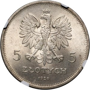 II RP, 5 złotych 1928, Warszawa, Nike