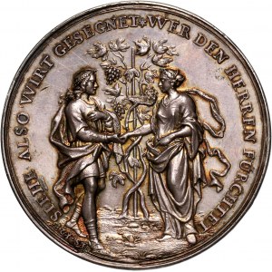 Germany, silver wedding medal without date (c. 1700)
