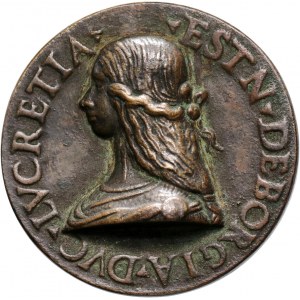 Italy, Lucrezia Borgia, bronze medal