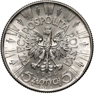 II RP, 5 złotych 1934, Warszawa, Józef Piłsudski