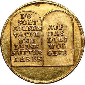 Niemcy, Hamburg, XVIII wiek, medalik religijny wagi dukata