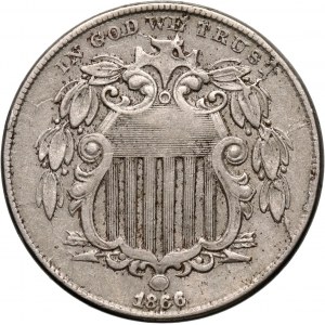 Stany Zjednoczone Ameryki, 5 centów 1866, Shield