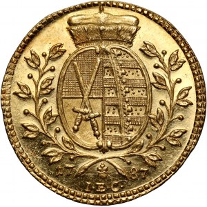 Niemcy, Saksonia, Fryderyk August III, dukat 1787 IEC, Drezno