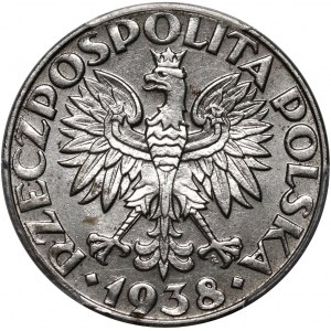 Generalna Gubernia, 50 groszy 1938, Warszawa, żelazo