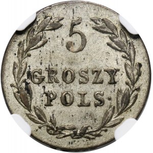 Królestwo Kongresowe, Aleksander I, 5 groszy 1824 IB, Warszawa