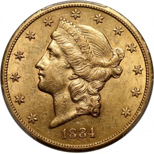 USA, 20 Dollars 1884 CC, Carson City